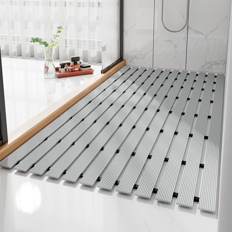 EIFLOY PVC Shower Mats Anti Sl - Bamboo Bath Mat ulasan dan harga