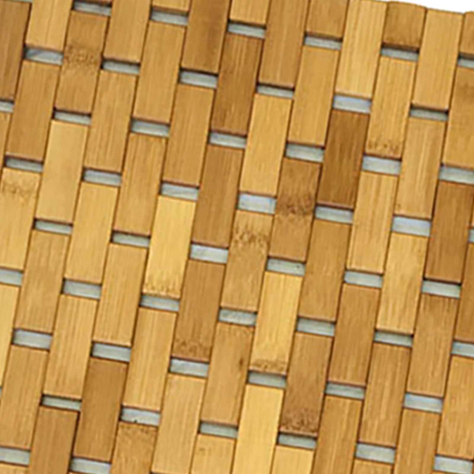 Non Slip Bamboo Wood Bathroom  - Bamboo Bath Mat ulasan dan harga