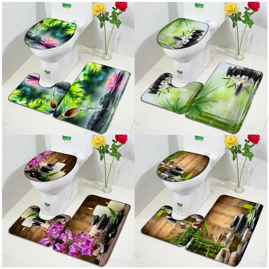 Green Bamboo Zen Bath Mats Set - Bamboo Bath Mat ulasan dan harga