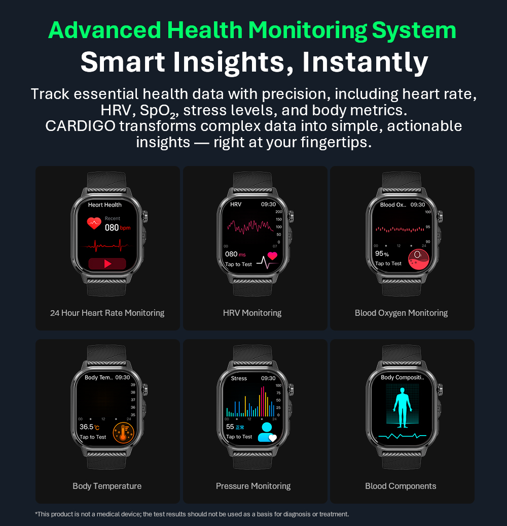 VALDUS CARDIGO Men Women ECG H - Health & Wellness Unlimited ulasan dan harga